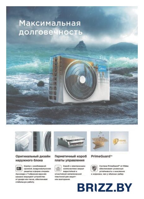 Кондиционер Midea Paramount Inverter MSAG1-18N8D0-I/MSAG1-18N8D0-O - Изображение №8 — Продажа и установка кондиционеров brizz.by