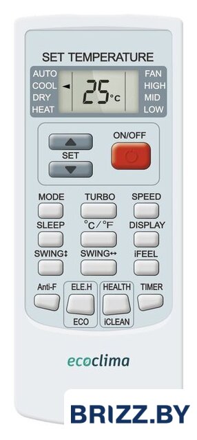 Кондиционер Ecoclima Frost line On-Off ECW-AX12/FB-4R1 - Изображение №5 — Продажа и установка кондиционеров brizz.by
