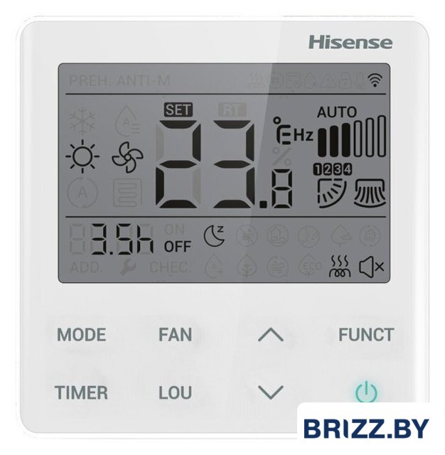 Внутренний блок Hisense ZOOM FM DC Inverter R32 AMS-18UW4RXSKB01 WI-FI - Изображение №6 — Продажа и установка кондиционеров brizz.by